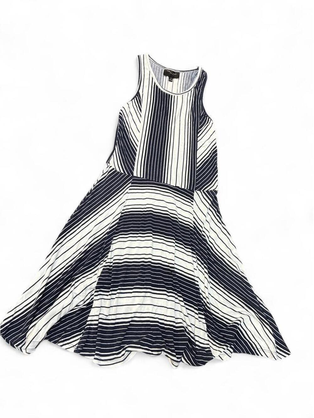 Women's Blue and White Dress